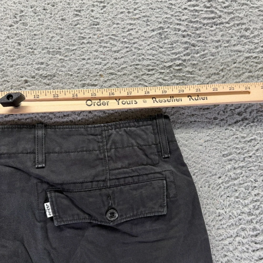 Levi's Pant Mens 38x30 Black Cotton Chino Tapered Business Preppy Career Office